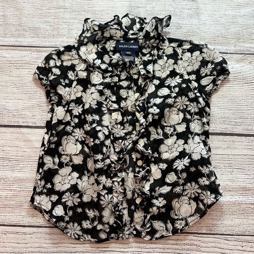 Ralph Lauren Floral Blouse size 18M
